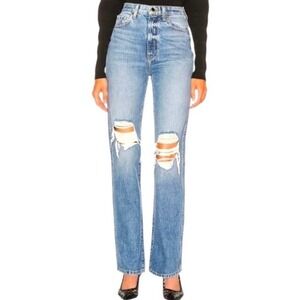 KHAITE Danielle Straight Leg Stovepipe Jeans In Portland 26